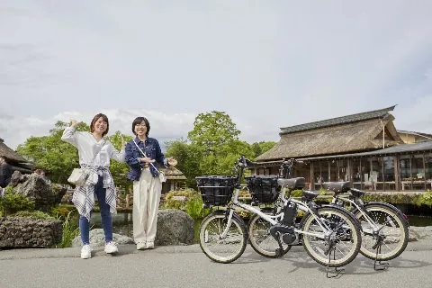 Q-BIKE (Kawaguchiko Station share cycle) — bike rental in Fujikawaguchiko